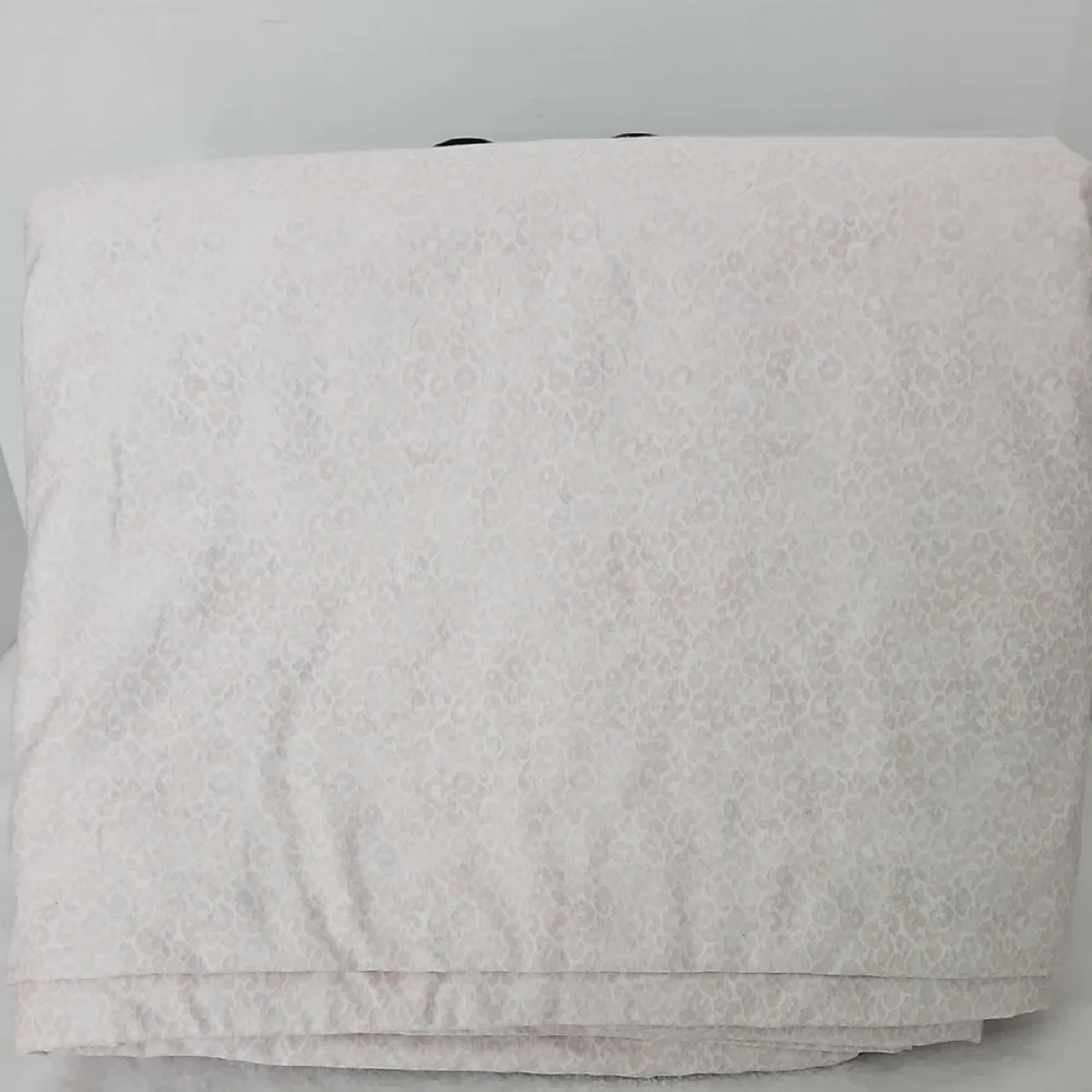 Charter Club Pink White Leopard Cotton King Duvet Cover